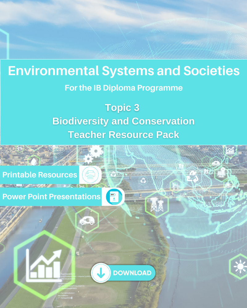 DP Environmental Systems & Societies Topic 3 Biodiversity and Conservation Teacher Resource Pack