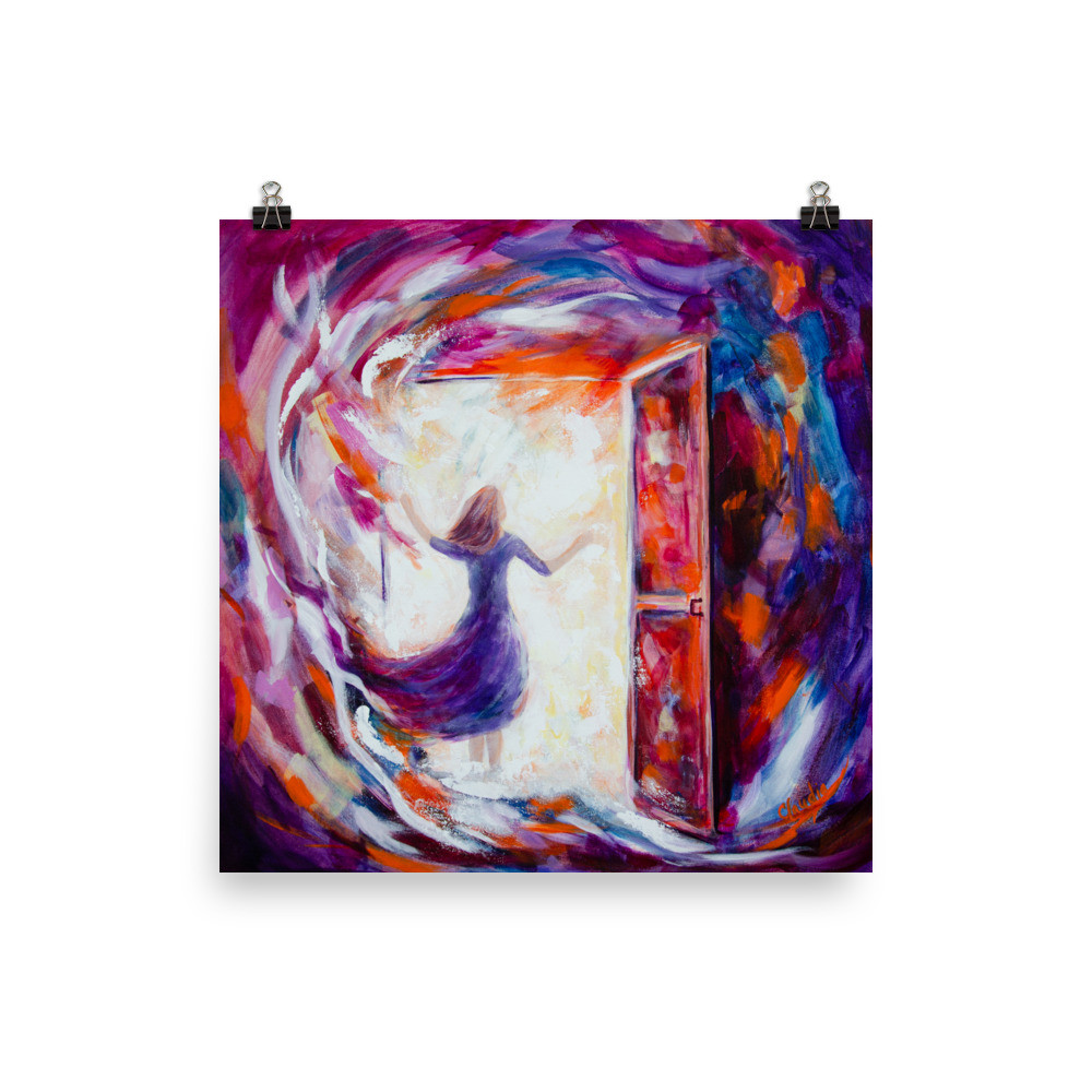 Open Door Enhanced Matt Poster UNFRAMED