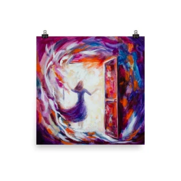 Open Door Enhanced Matt Poster UNFRAMED