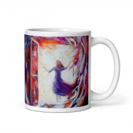 Open Door White Glossy Mug