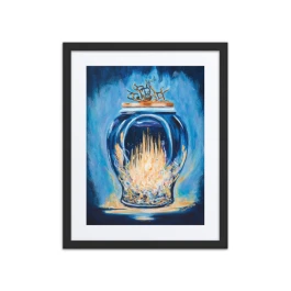 Golden Tears Framed Poster with Mat 16"x20"