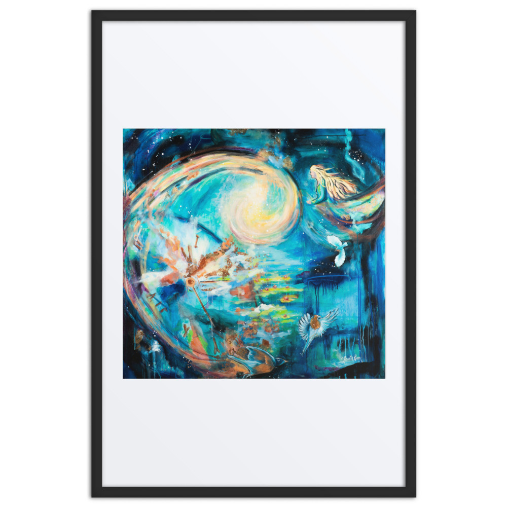 Quantum Shift Framed poster