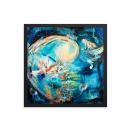 Quantum Shift Framed Poster