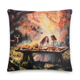 Come to the Table Premium Pillow