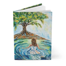 Step Into The River Hardcover Journal