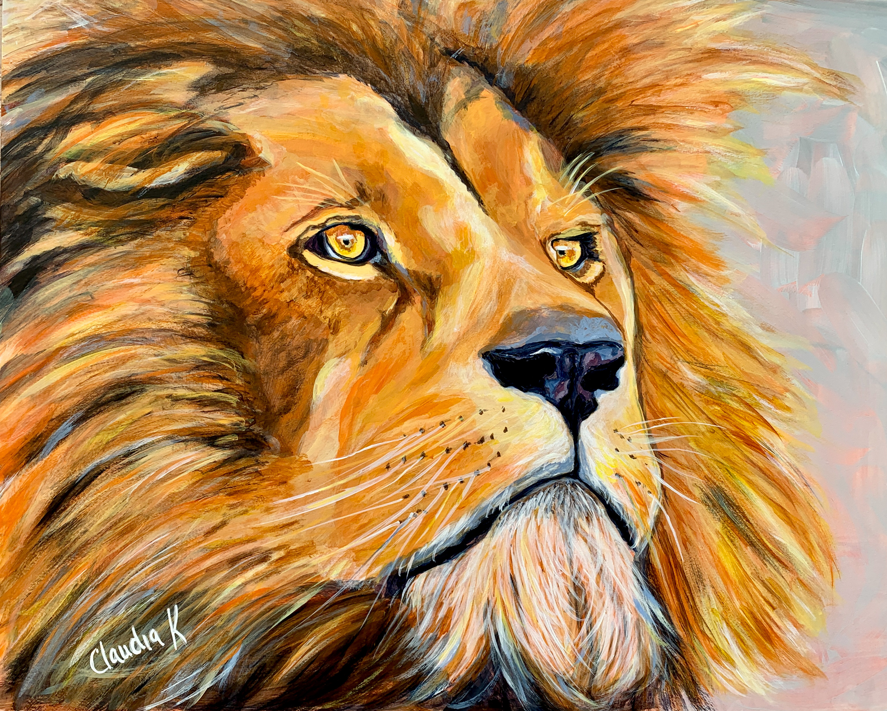 I See You! Original Acrylic on Wood Panel