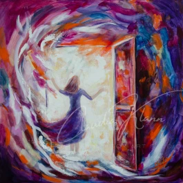 Open Door Original Acrylic Painting
