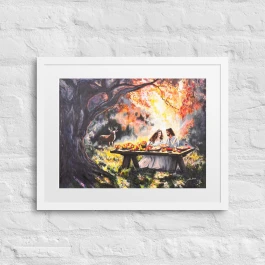 Come to the Table Framed with Mat Poster