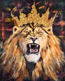 Lion of Majesty Original Oil Painting