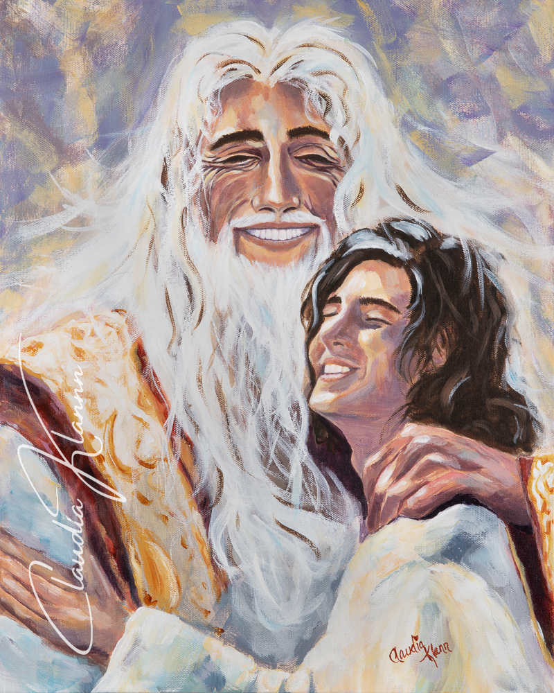 Ancient of Days Original Acrylic Painting