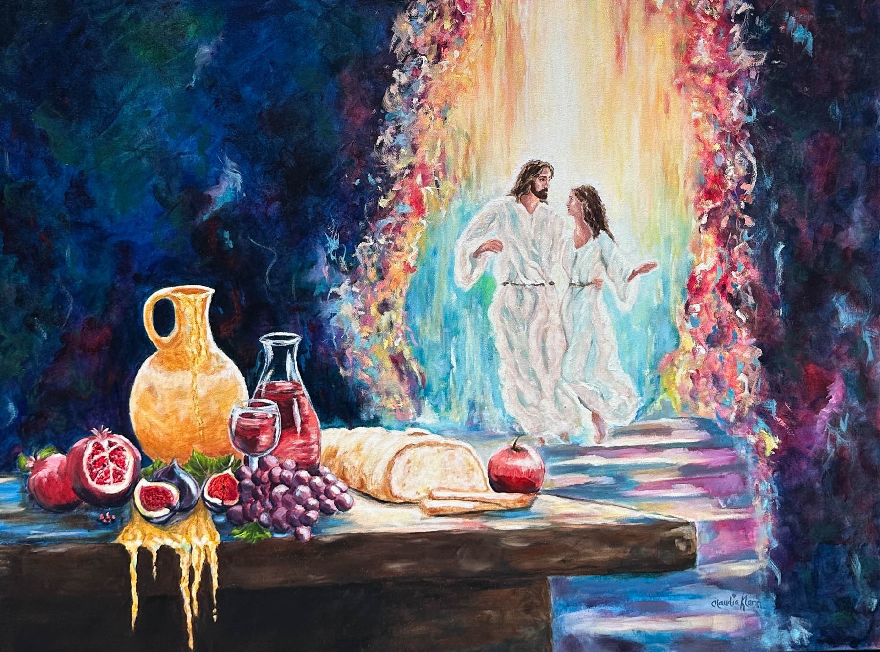 Drawn Beyond the Veil Original Oil Painting