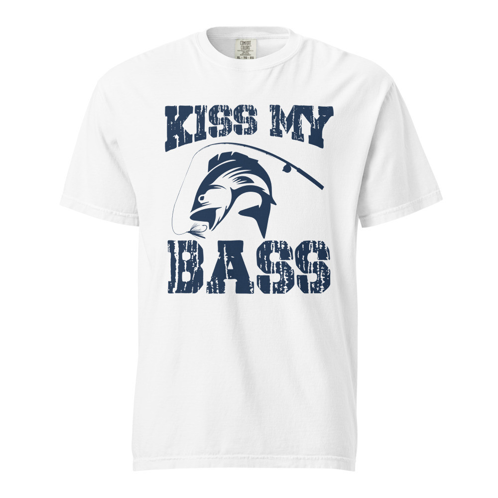 Kiss My Bass Unisex Garment-dyed Heavyweight T-shirt