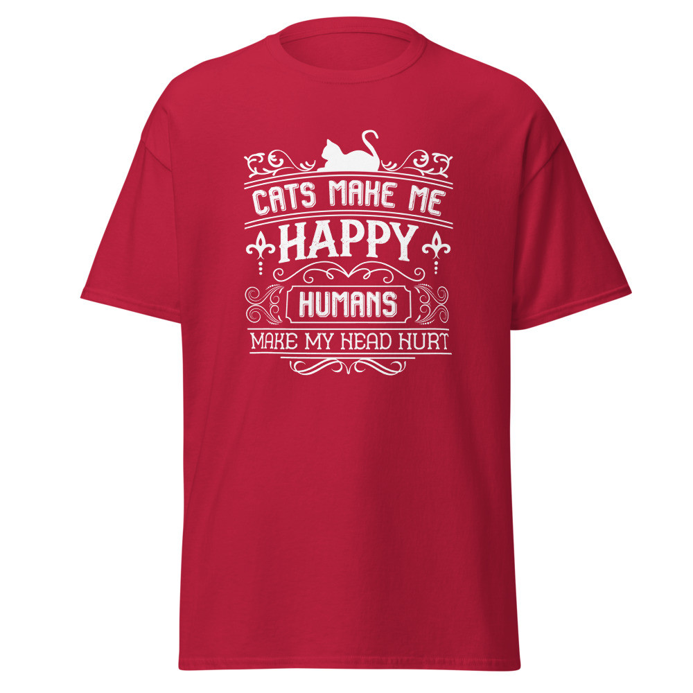 Cats Make Me Happy Unisex Classic Tee
