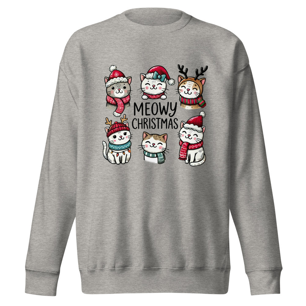 Meowy Christmas Unisex Premium Sweatshirt