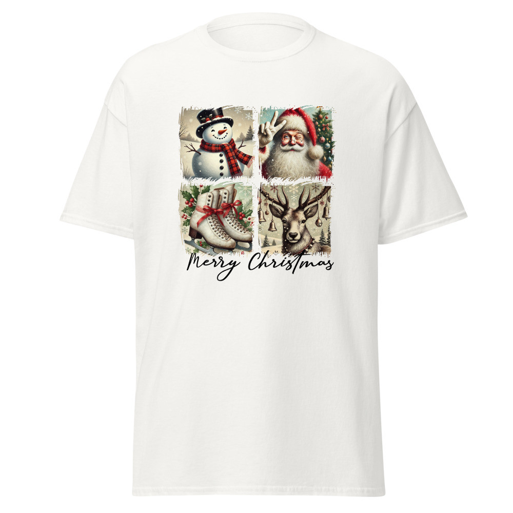 Retro Merry Christmas Unisex Classic Tee