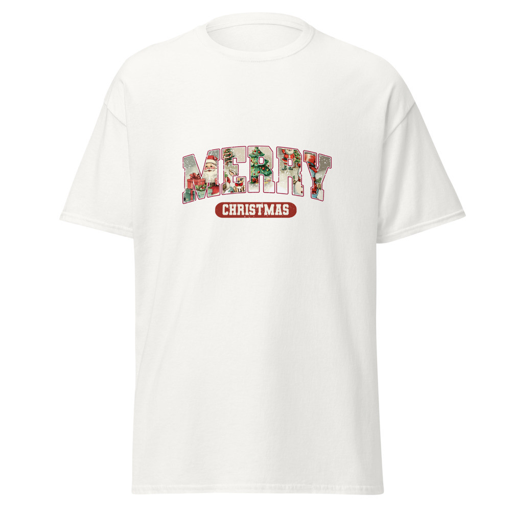 Vintage Merry Christmas Unisex Classic Tee