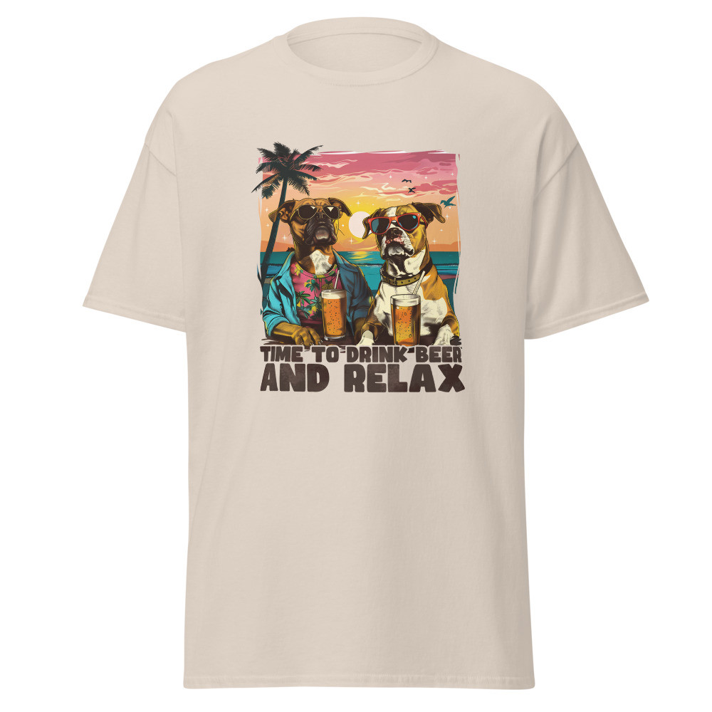 Time to Drink Beer and Relax Beach Unisex Classic Tee