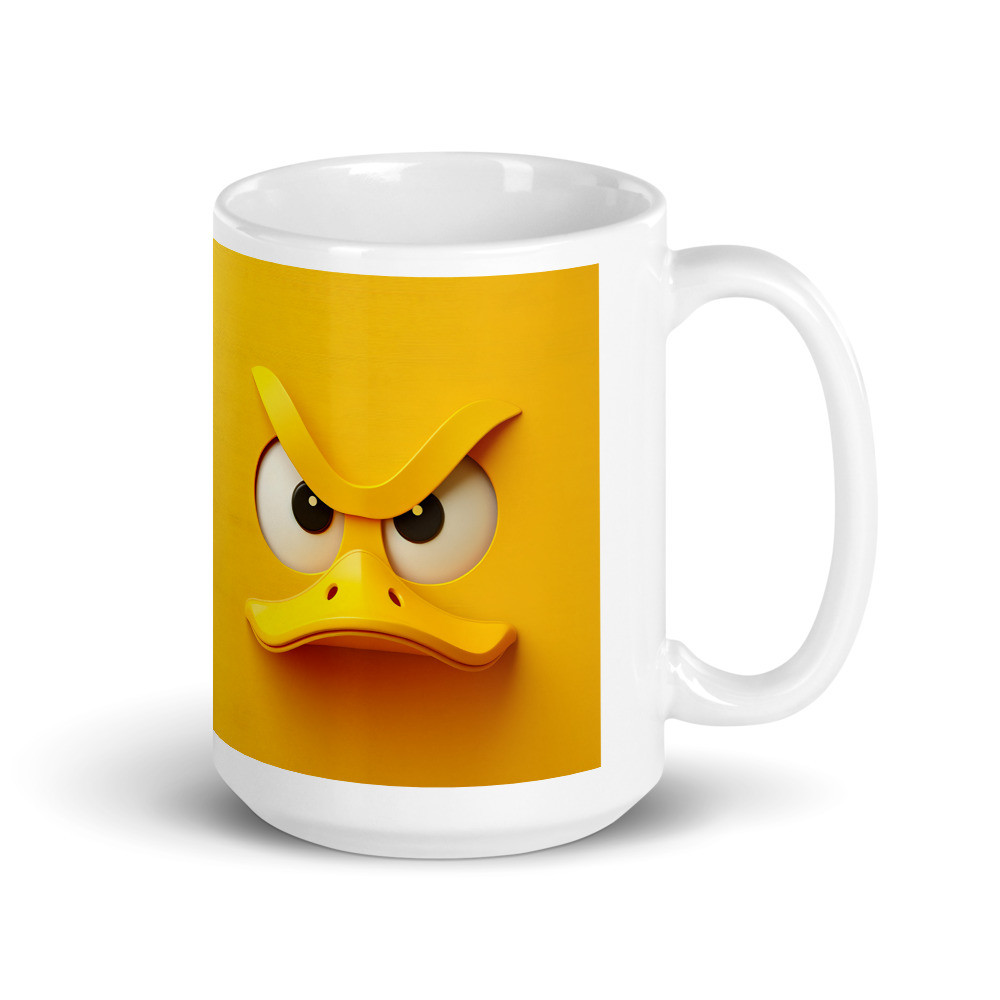 Sarcastic Duck White Glossy Mug