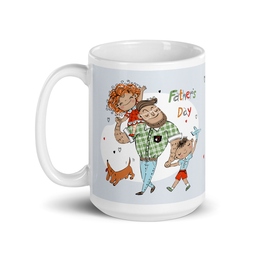 Father's Day White Glossy Mug