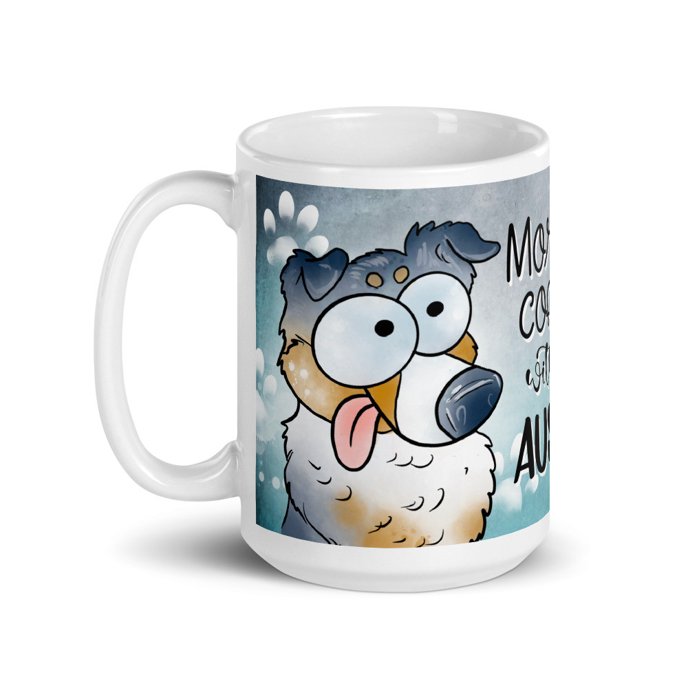 Funny Dog White Glossy Mug