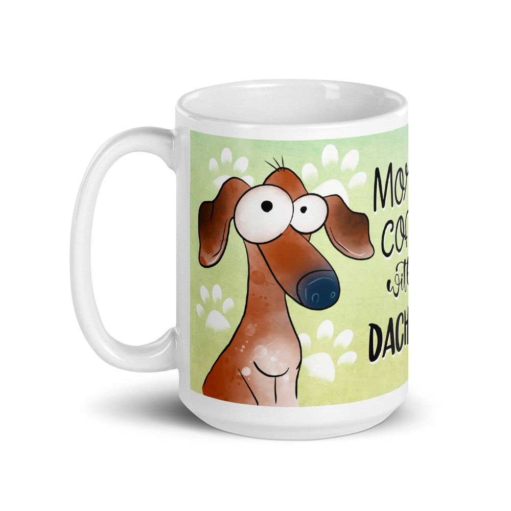 Funny Dog_2 White Glossy Mug
