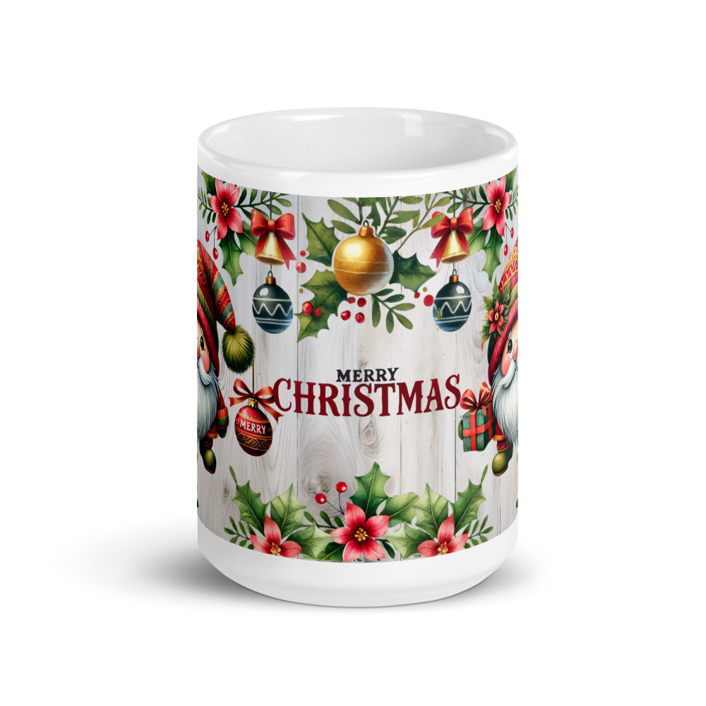 Merry Christmas White Glossy Mug