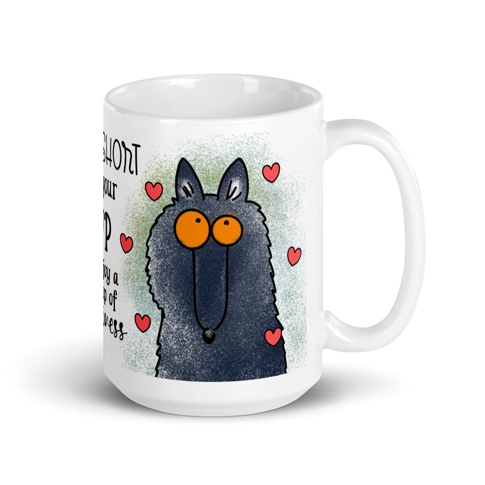 Groenendael White Glossy Mug