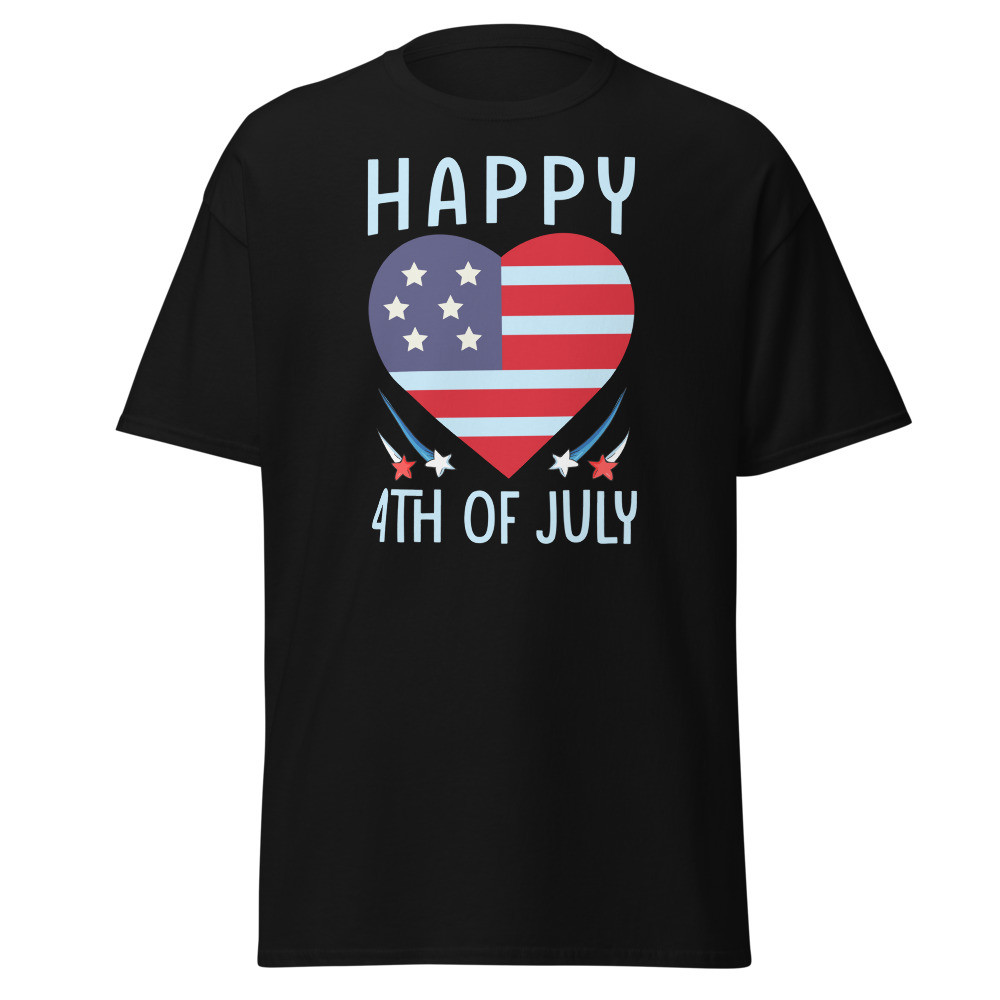 Happy 4th of July Heart Unisex Classic Tee