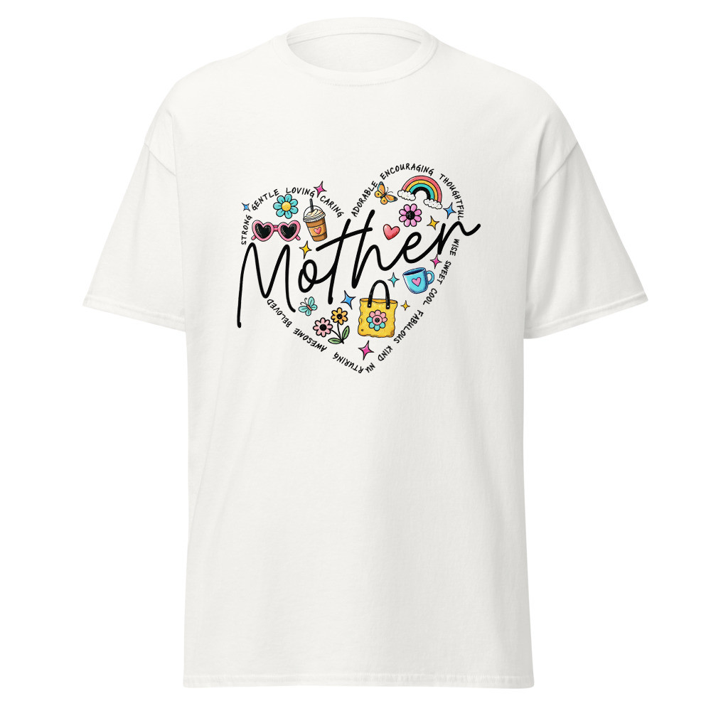 Retro Mama Heart Classic Tee
