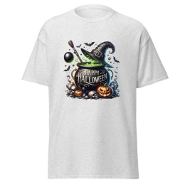 Happy Halloween Witch Hat Unisex Classic Tee