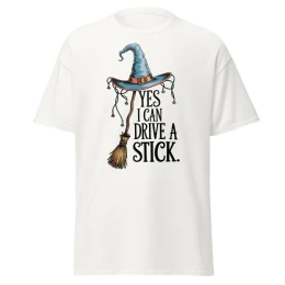 Yes I Can Drive A Stick Halloween Unisex Classic Tee