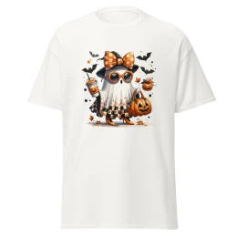 Cute Funny Ghost Pumpkin Halloween Unisex Classic Tee