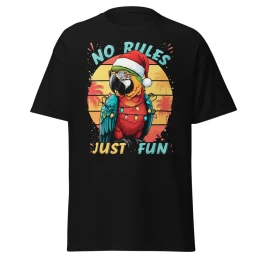 No Rules Just Fun Tropical Parrot Unisex Classic Tee