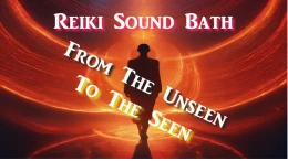 6. Reiki Sound Bath Plus A Journey From the Unseen to The Seen  - 7.30 pm to 9.00 pm  12.1.25