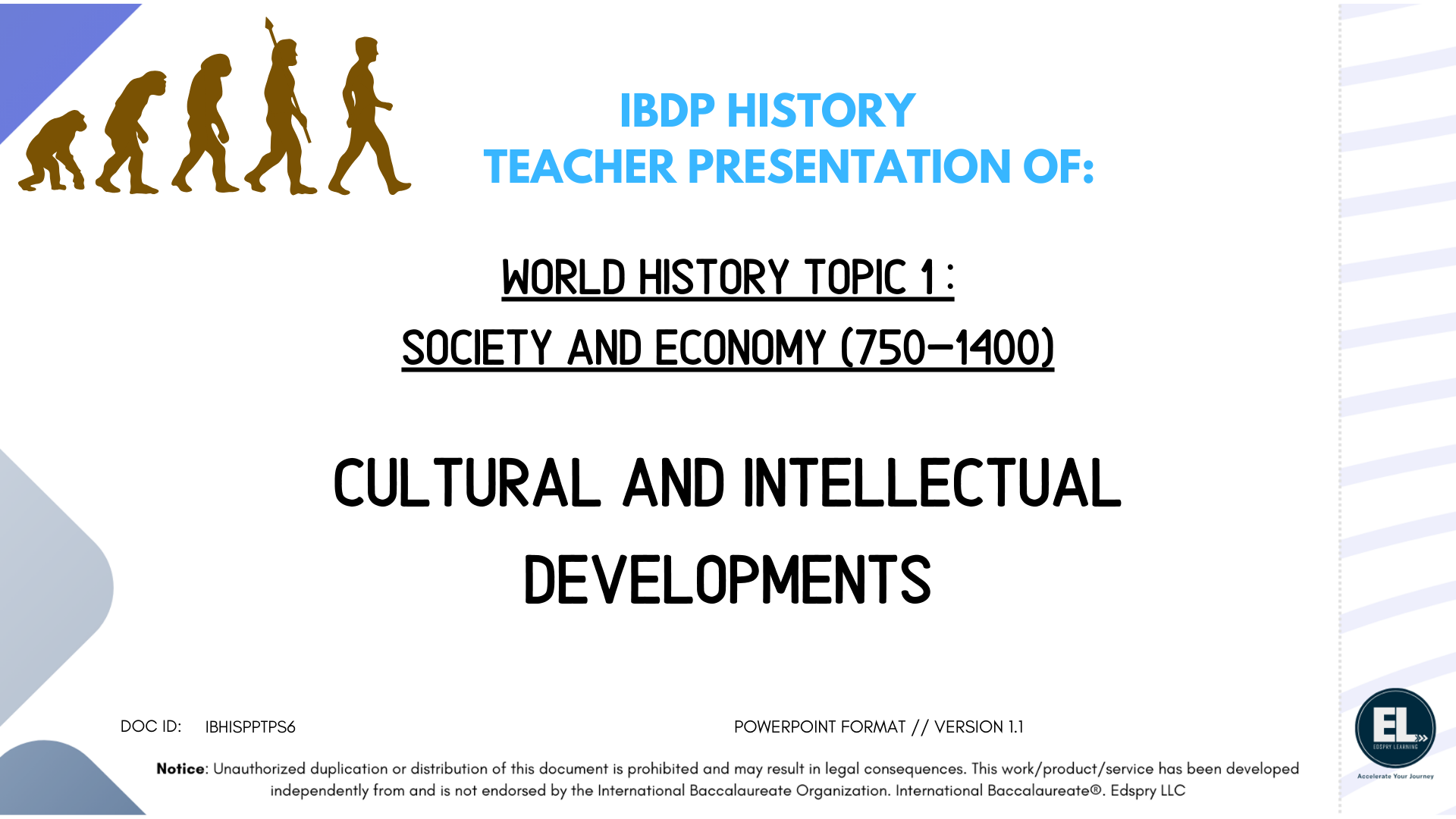 HIST Cultural and Intellectual Developments - Powerpoint