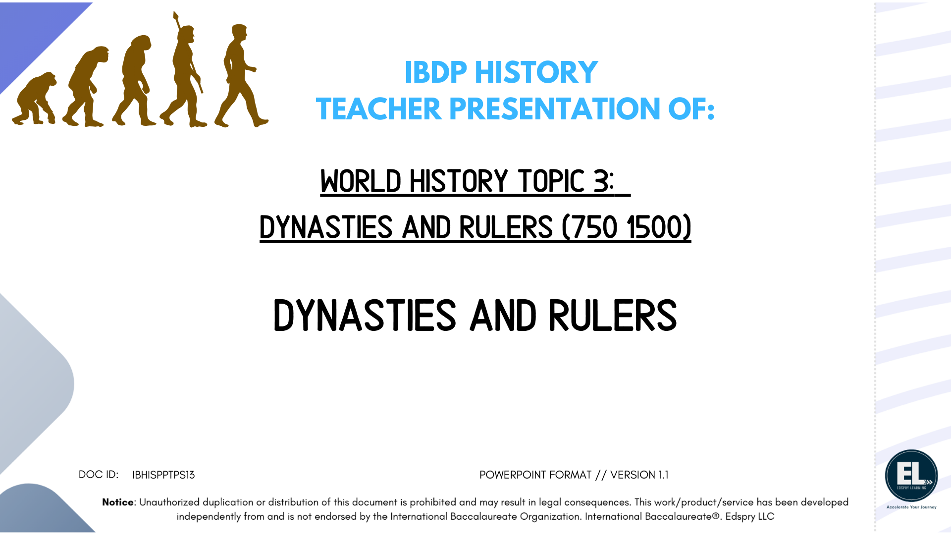HIST Dynasties and Rulers - Powerpoint
