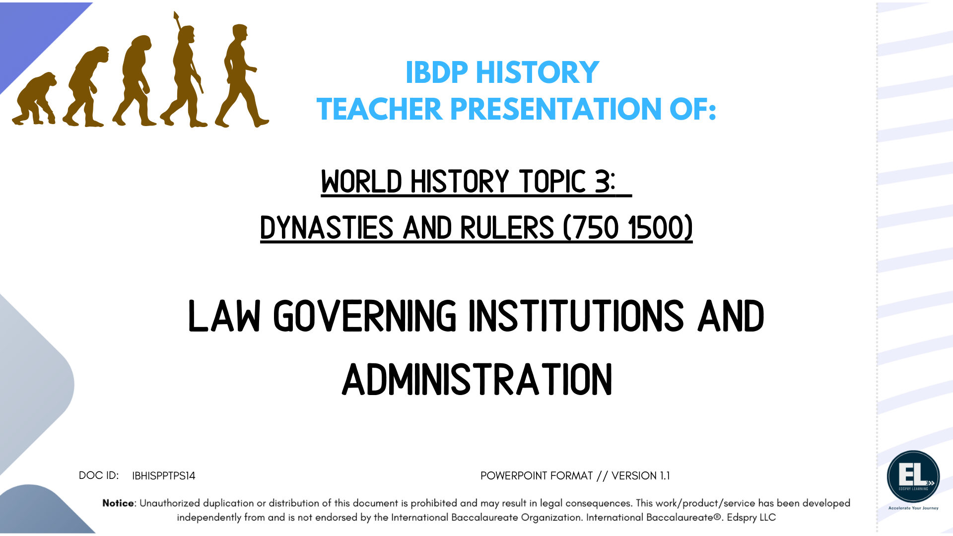 HIST Law Governing Institutions and Administration - Powerpoint