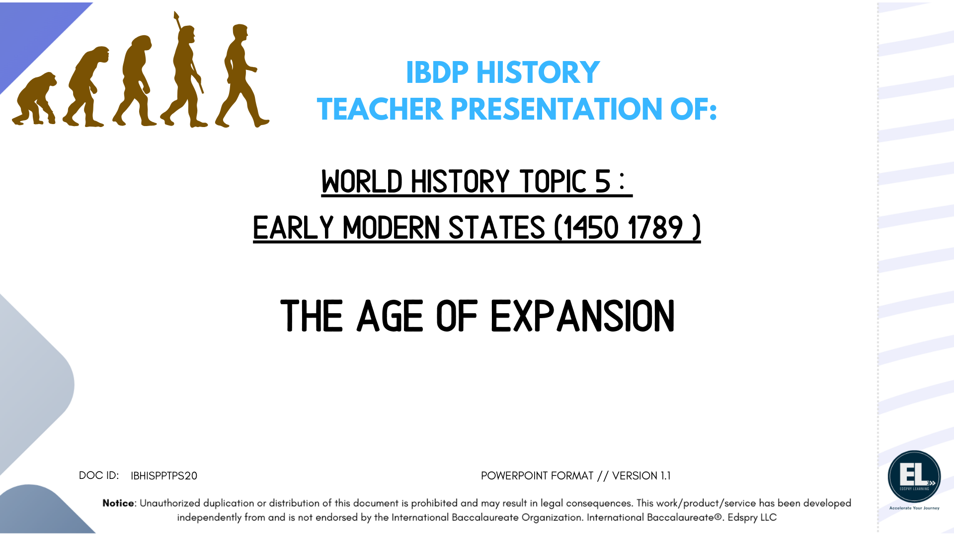 HIST The Age of Expansion During the Early Modern per - Powerpoint