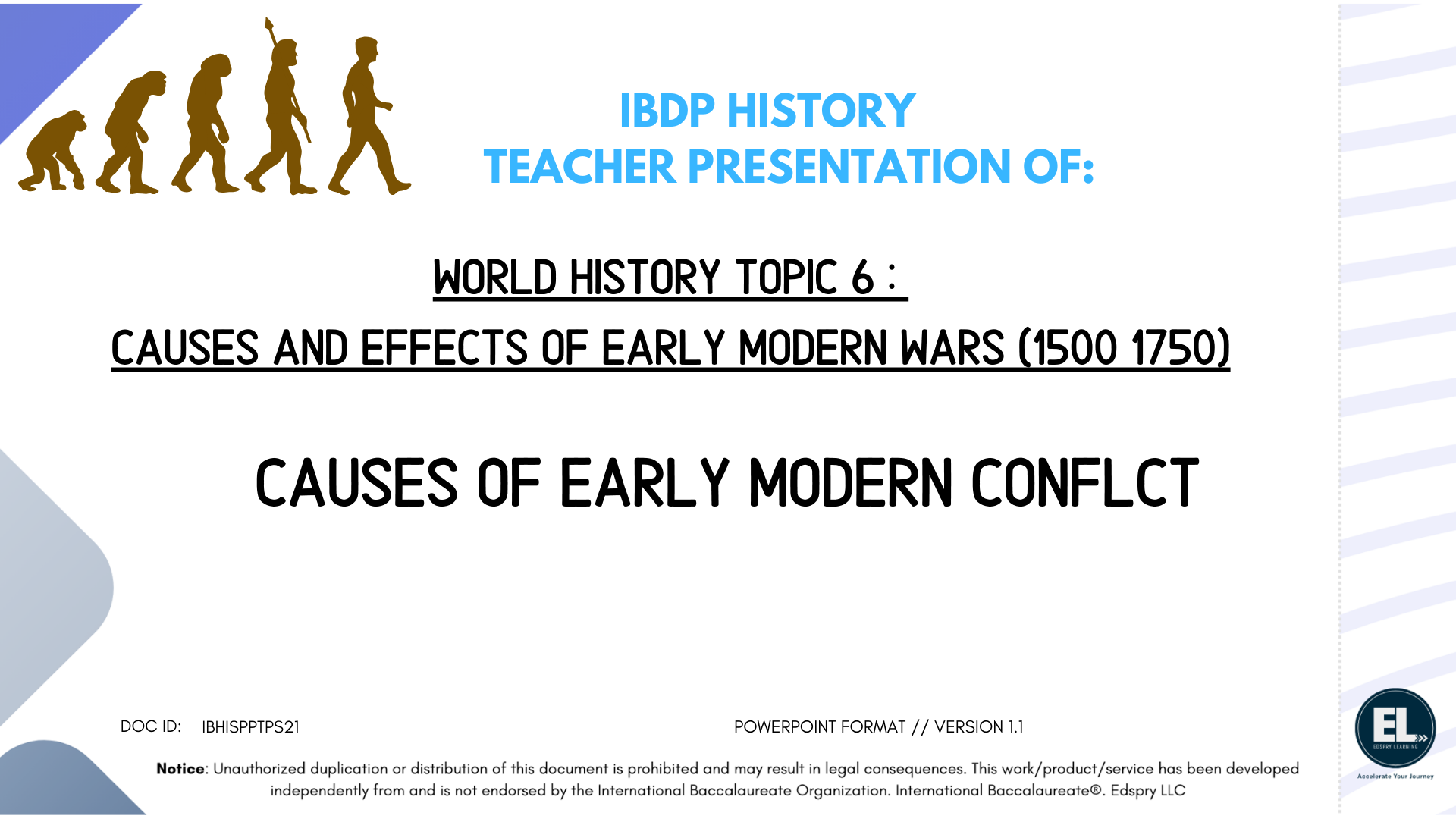 HIST Causes of Early Modern Conflict - Powerpoint