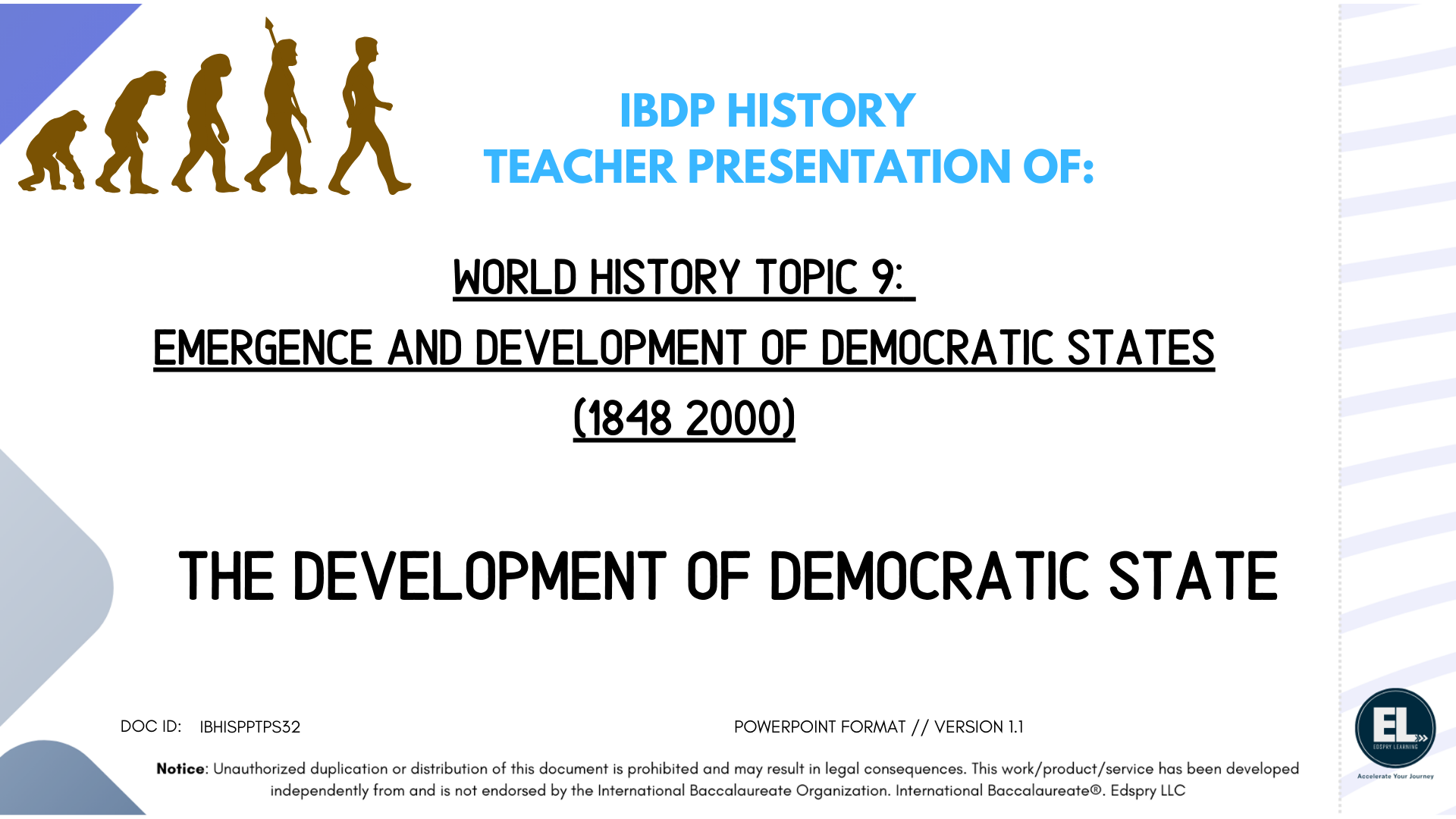HIST The Development of Democratic state - Powerpoint