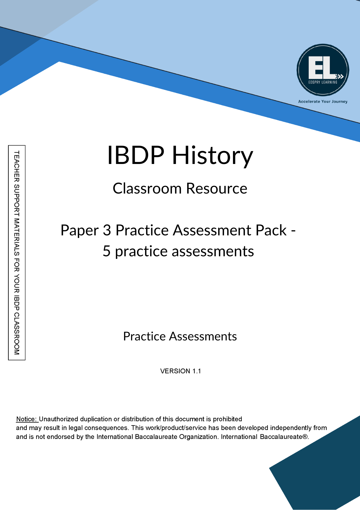 HIST Paper 3 Practice Assessment Pack