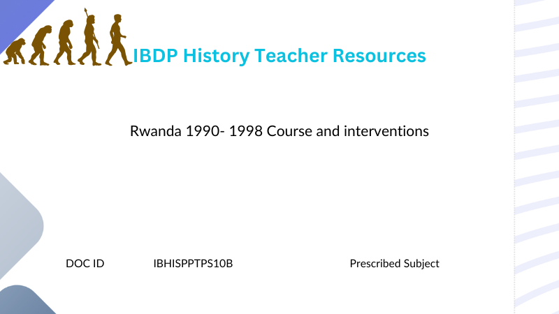 HIST Rwanda 1990- 1998 Course and interventions - Powerpoint