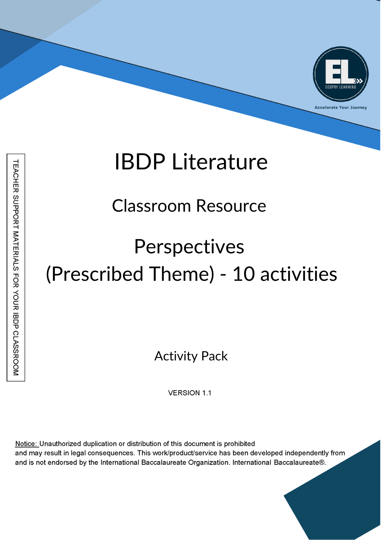 Lit Perspectives in Lit - Activity Pack