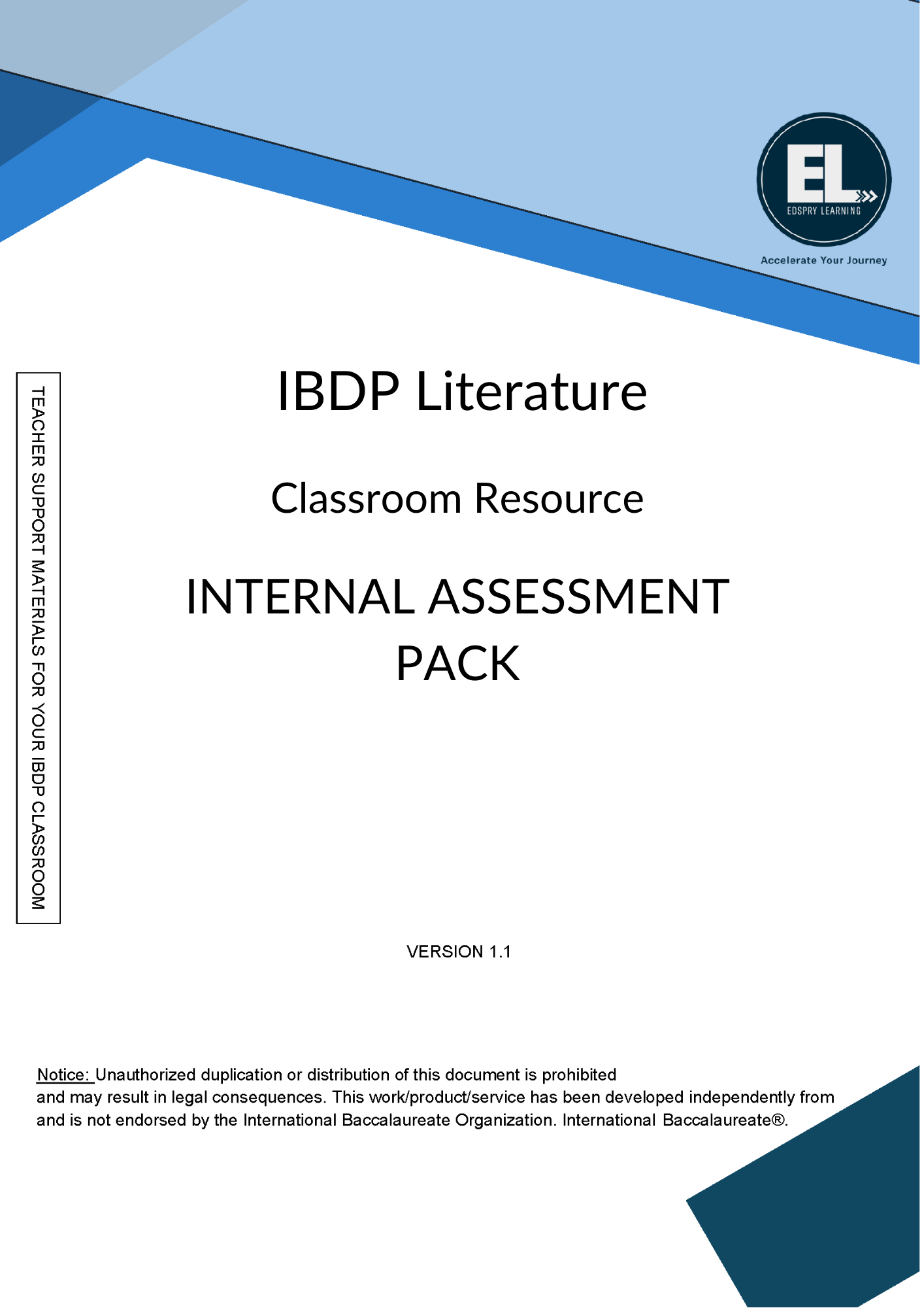 Literature IA Practice Assessment Pack