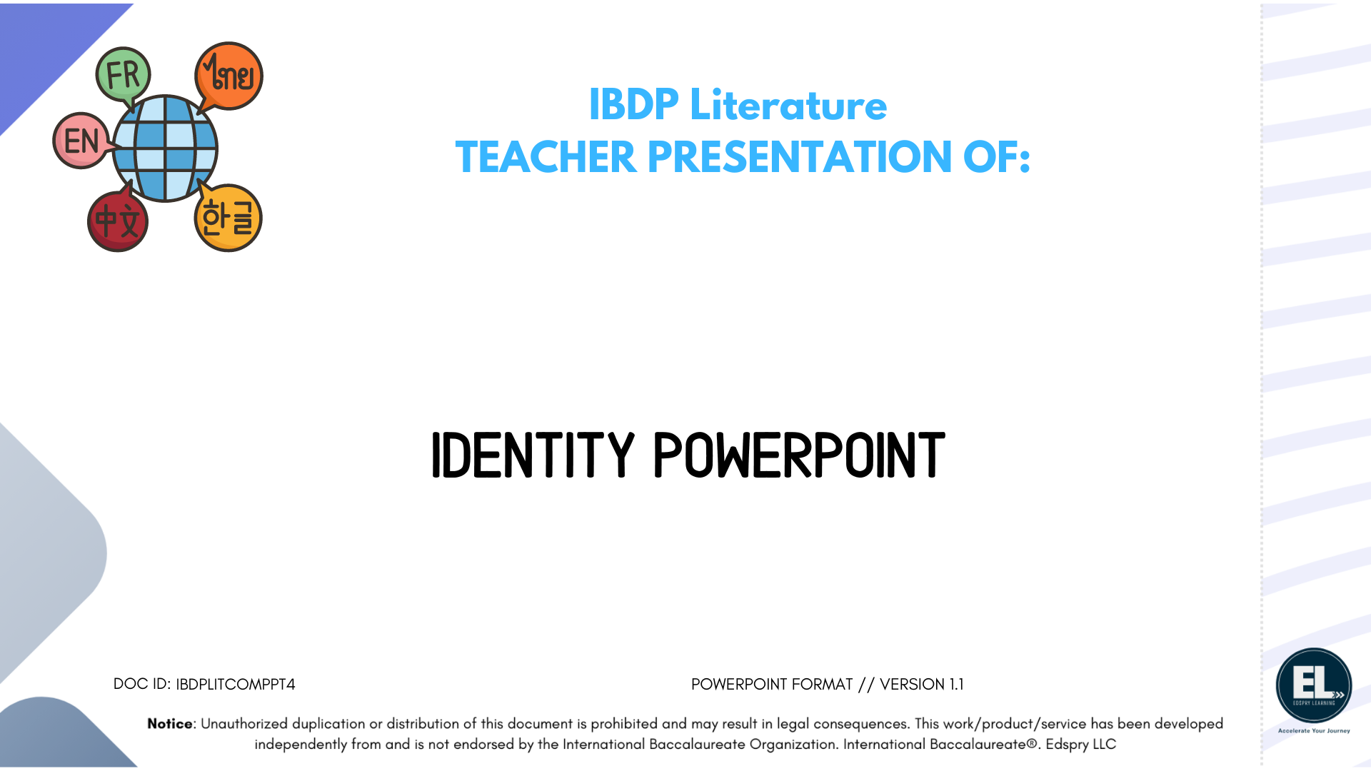 Lit Identity in Lit Powerpoint