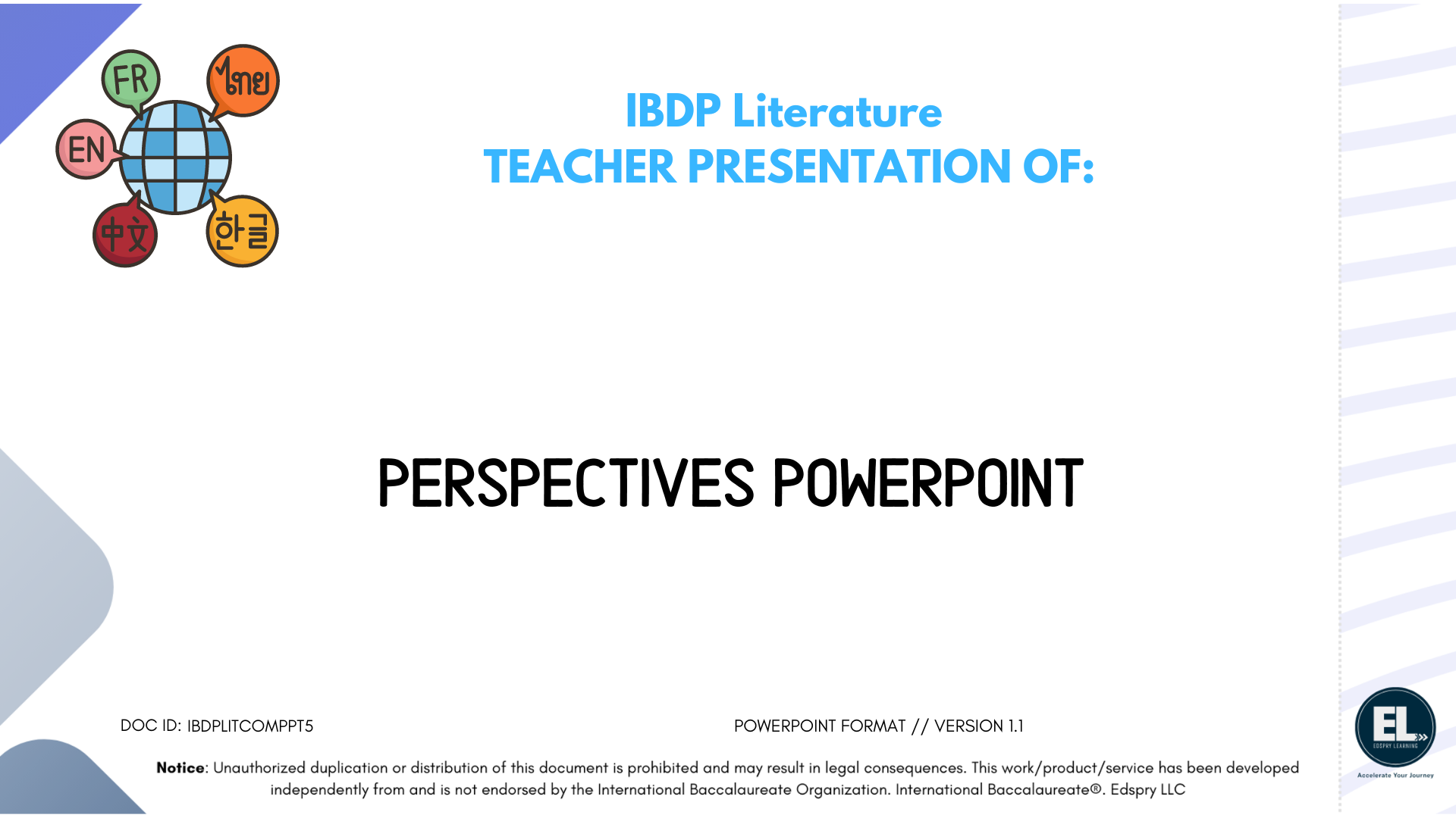 Lit Perspectives in Lit Powerpoint