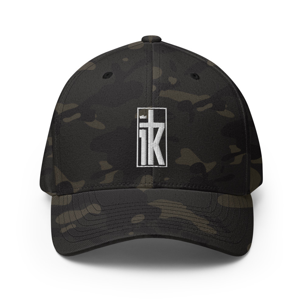 Dark Fitted Stamp Hat
