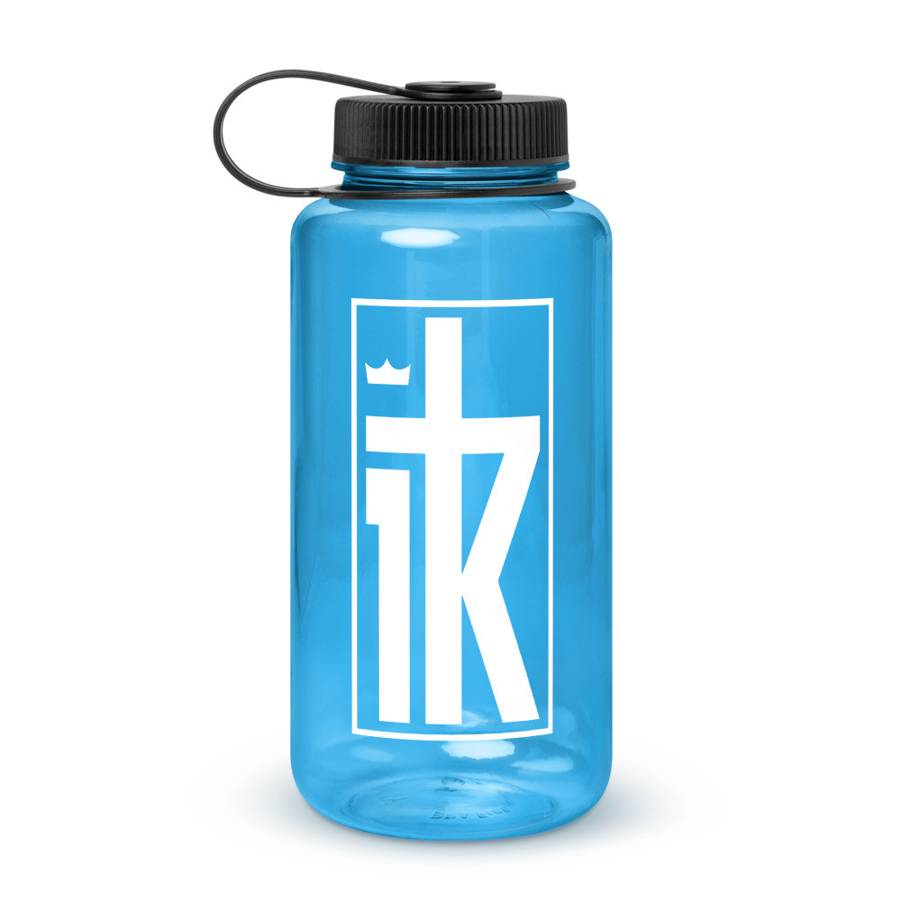Wide mouth plastic water bottle