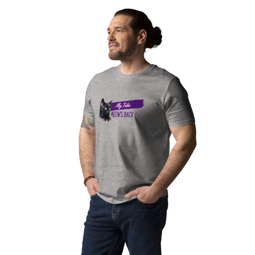Meow Back: Unisex organic cotton t-shirt