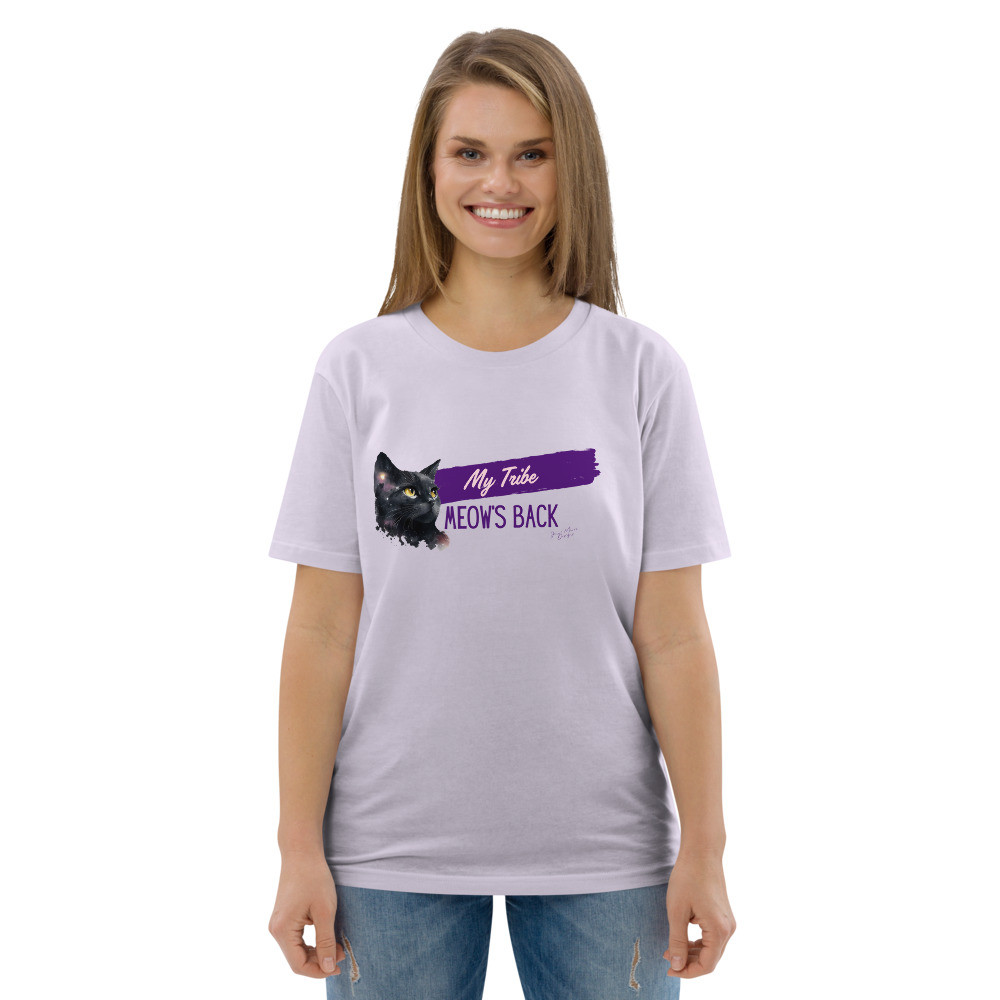 Meow Back: Unisex organic cotton t-shirt